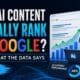 Does AI Content Rank on Google